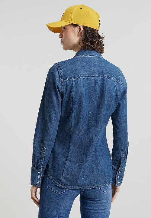 G-STAR - Slim Western Shirt Long sleeve Wmn - Worn In Windward