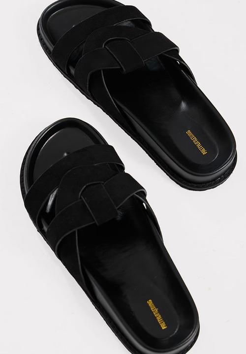 PrettyLittleThing - Round Toe Weave Strap Sandals