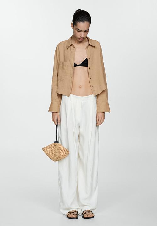 MANGO - Shirt widy - brown