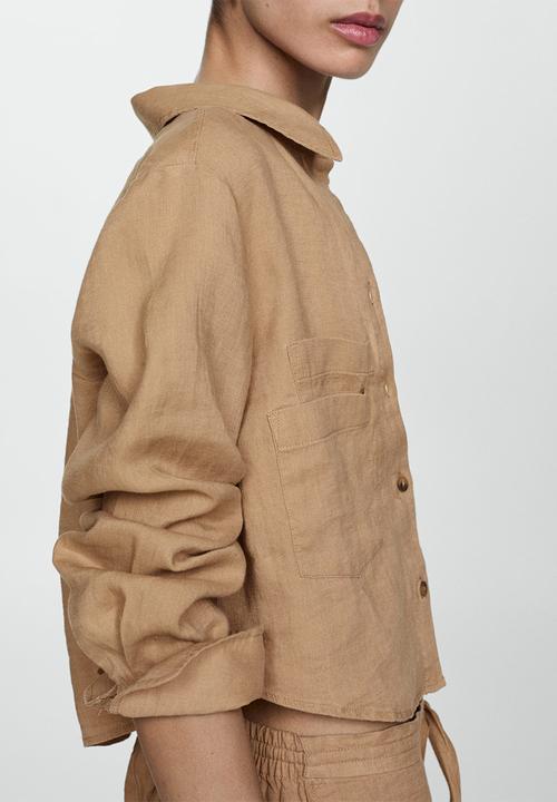 MANGO - Shirt widy - brown
