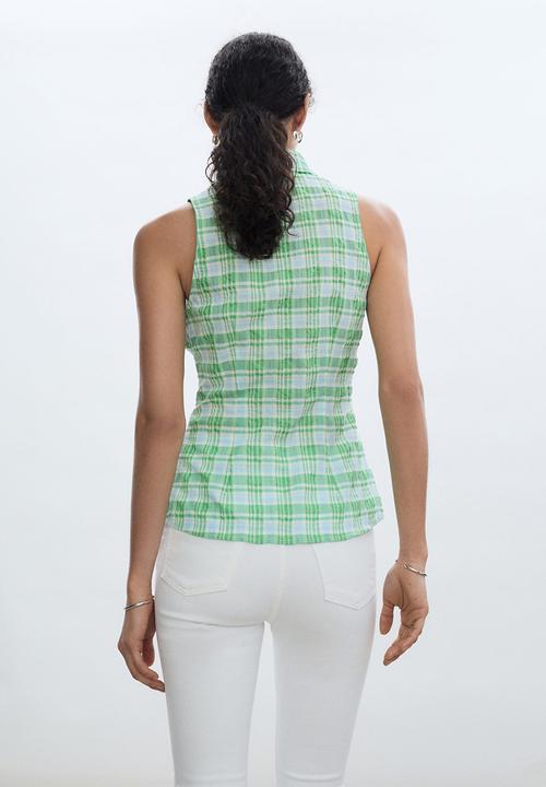 MANGO - Shirt paulita - green