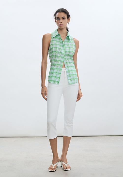 MANGO - Shirt paulita - green