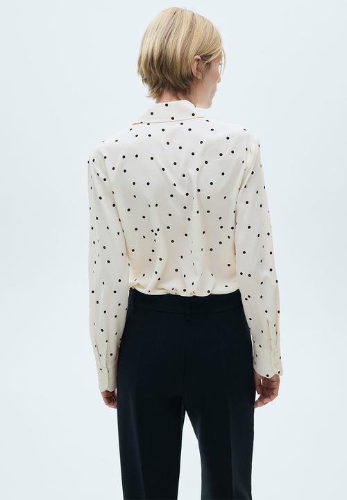 MANGO - Shirt basic - polka dot