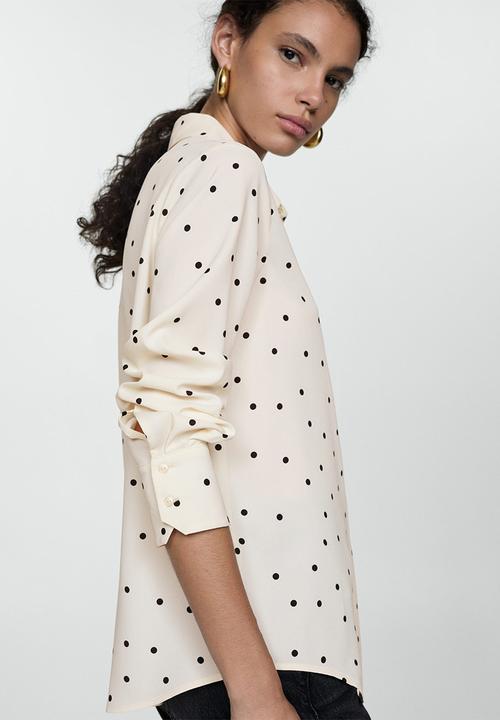 MANGO - Shirt basic - polka dot