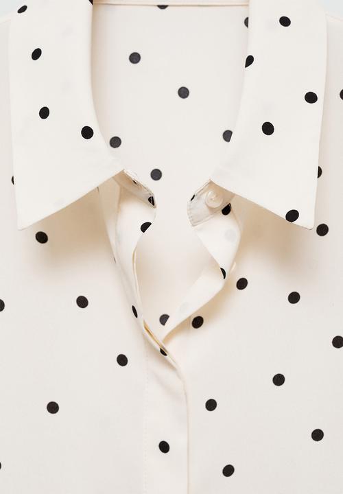 MANGO - Shirt basic - polka dot