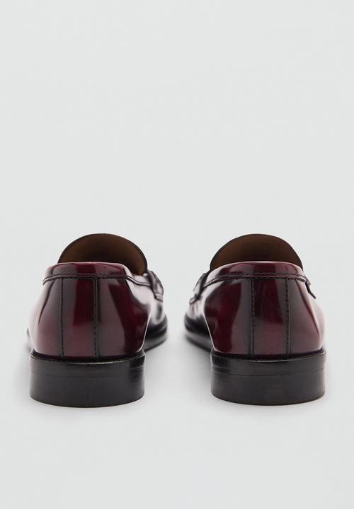 MANGO - Luisa loafer - dark red