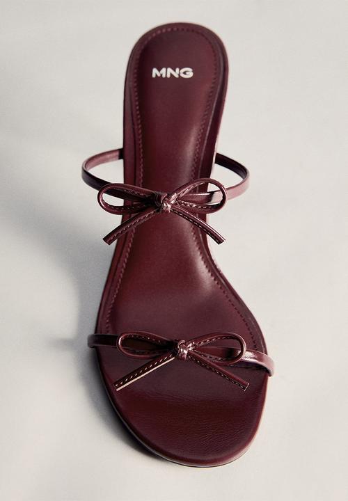MANGO - Morla mule heel - dark red