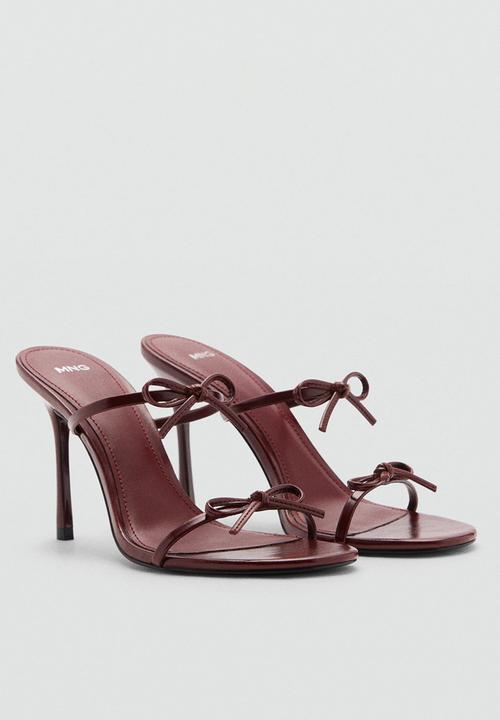 MANGO - Morla mule heel - dark red