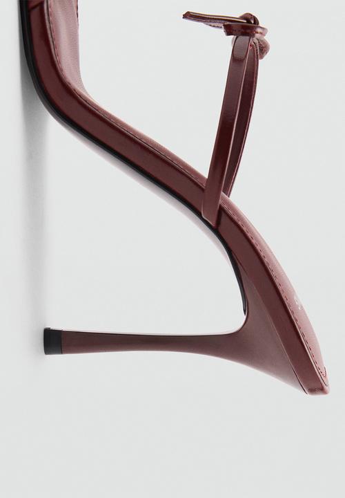 MANGO - Morla mule heel - dark red