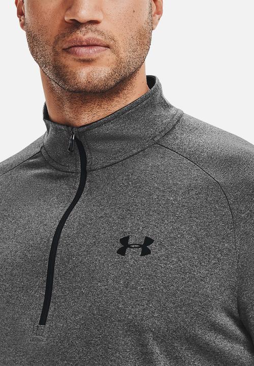 Under Armour - Ua tech 2.0 1/2 zip - carbon heather & black