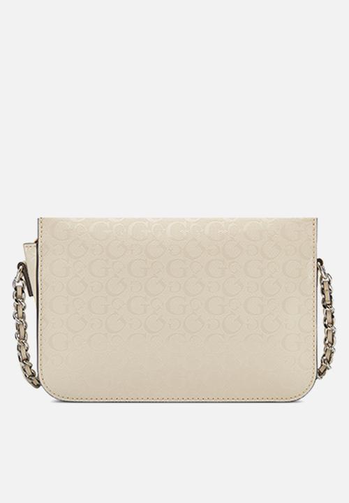 GUESS - Ballantyne mini crossbody flap - neutral