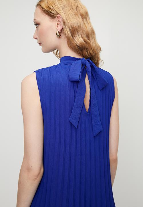 Superbalist - Pleated column maxi dress - blue