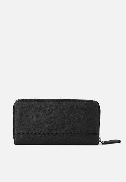GUESS - Haddington medium zip around - black
