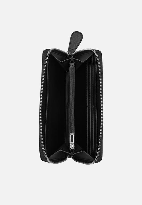 GUESS - Haddington medium zip around - black