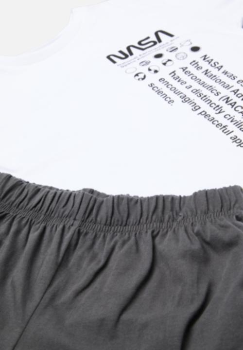 Pop Candy - Nasa pj set - charcoal & white