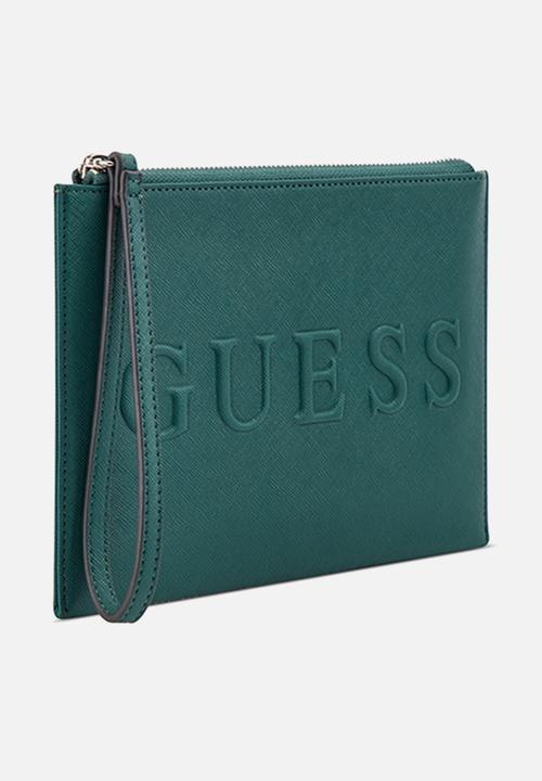 GUESS - Haddington wristlet - emerald