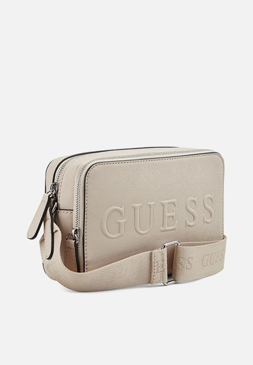 GUESS - Haddington mini dbl zip crsbdy - oat