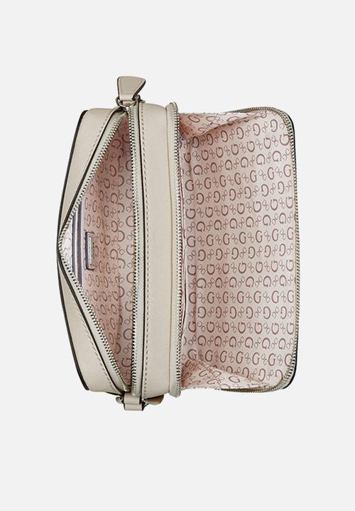 GUESS - Haddington mini dbl zip crsbdy - oat
