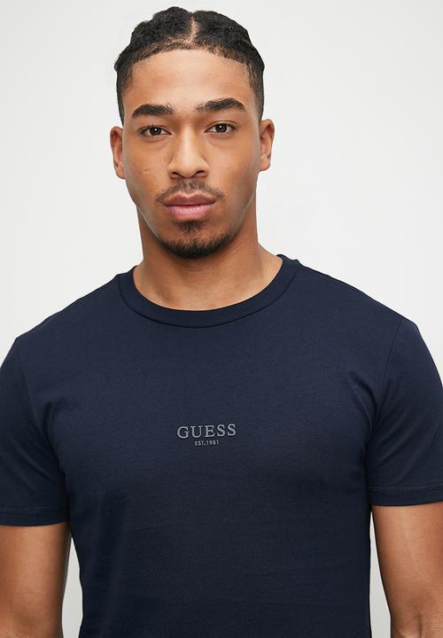 GUESS - Ady cn short sleeve tee - smart blue