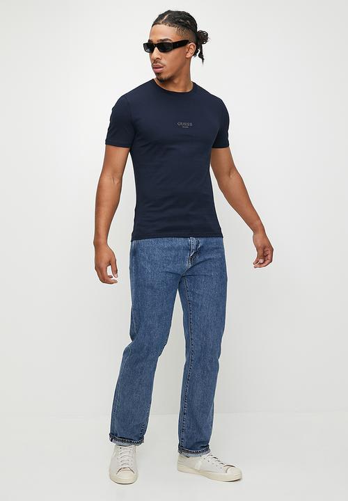 GUESS - Ady cn short sleeve tee - smart blue