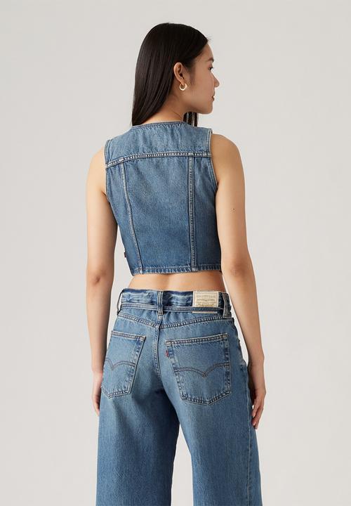 Levi’s® - Bella denim corset low fi prep vest trnsitnl - blue