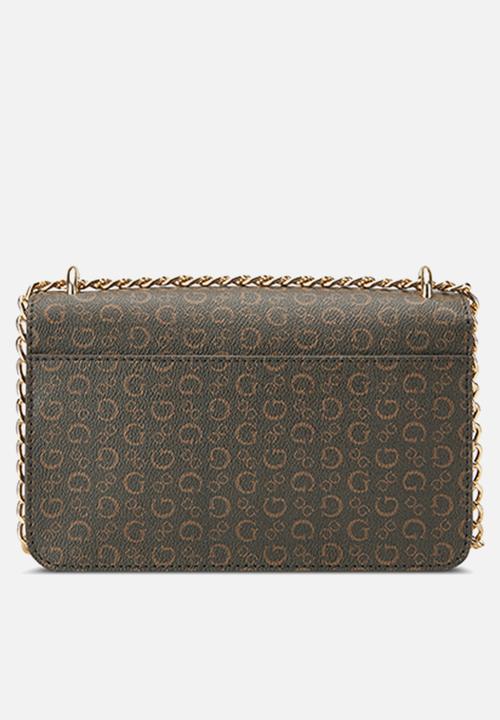 GUESS - Fiddlewood mini crossbody flap - natural