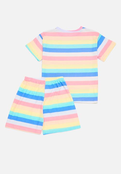 Pop Candy - Striped pj set-multi