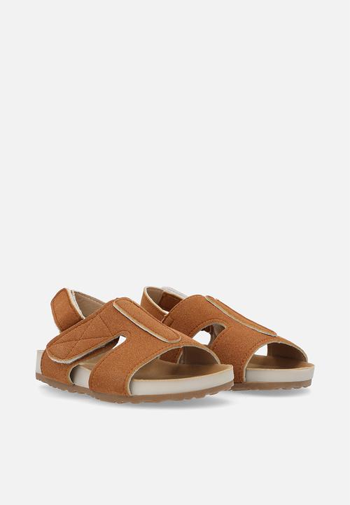 Pop Candy - Faux suede sandals - brown