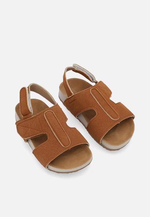 Pop Candy - Faux suede sandals - brown