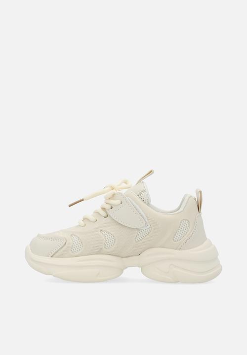 Pop Candy - Lace up sneakers - ecru