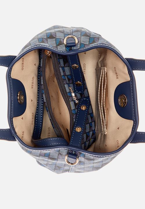 GUESS - G wave mini tote - blue logo