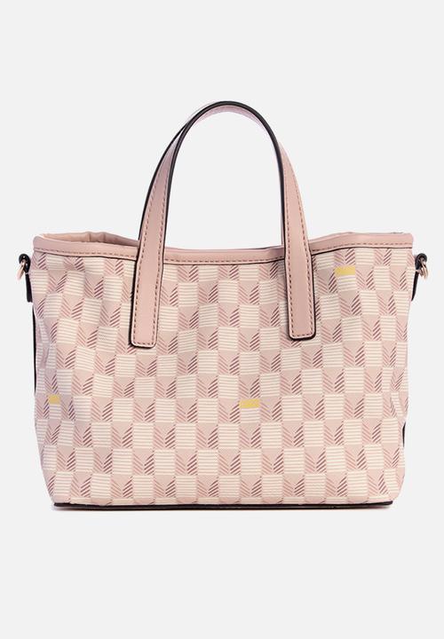 GUESS - G wave mini tote - blush logo