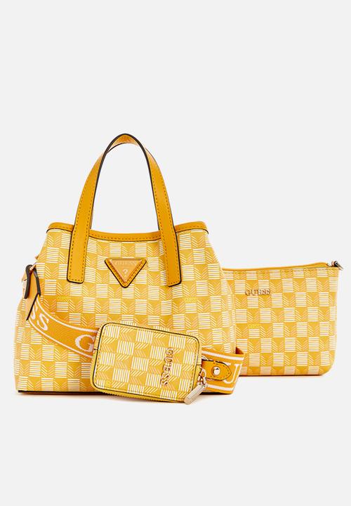 GUESS - G wave mini tote - yellow logo