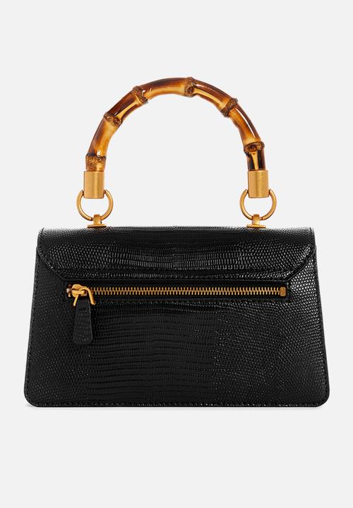 GUESS - Sibel tri comp top handle flap - black