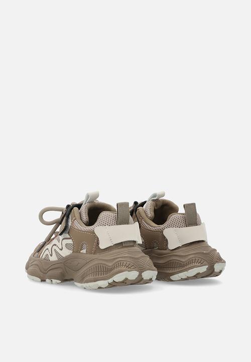 Pop Candy - Velcro & lace sneakers - brown