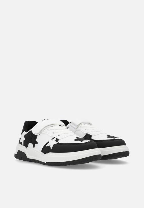 Pop Candy - Star décor sneakers - black & white