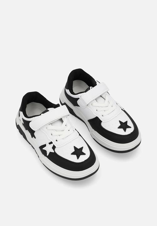 Pop Candy - Star décor sneakers - black & white