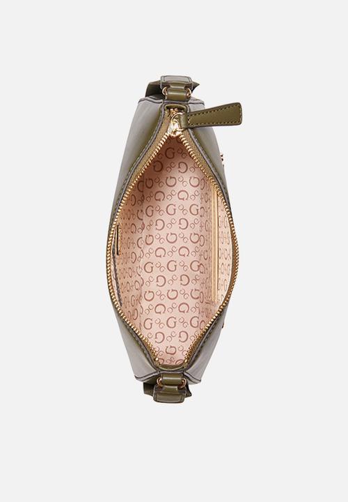 GUESS - Maisey mini top zip crossbody - olive