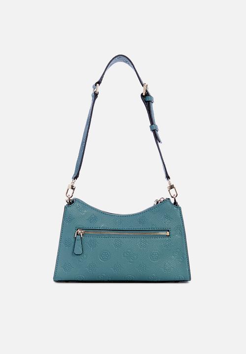 GUESS - Cresidia top zip shoulder bag - teal