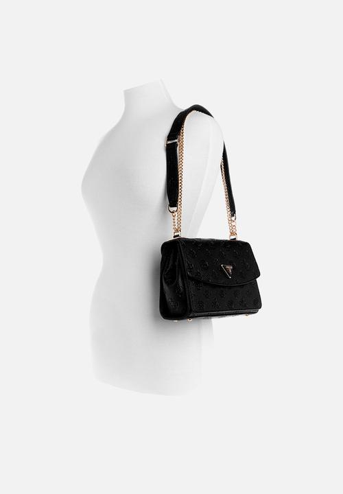 GUESS - Cresidia cnvrtble xbody flap - black