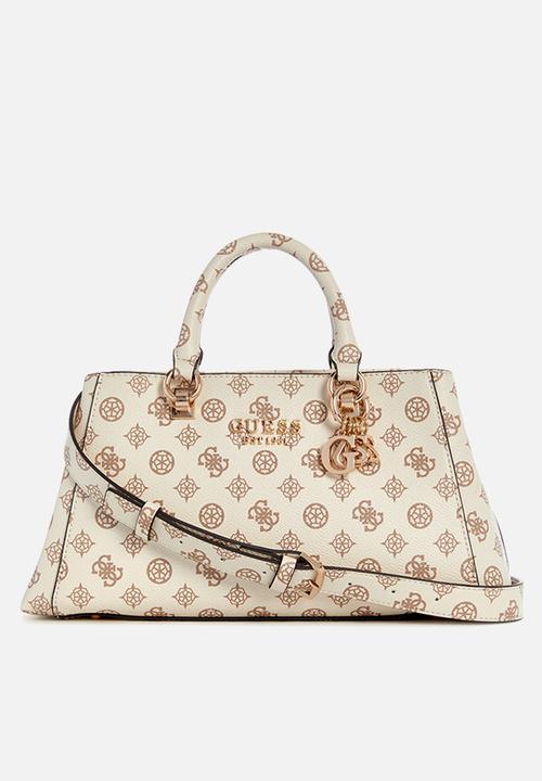 GUESS - Evelune girlfriend satchel - cream logo
