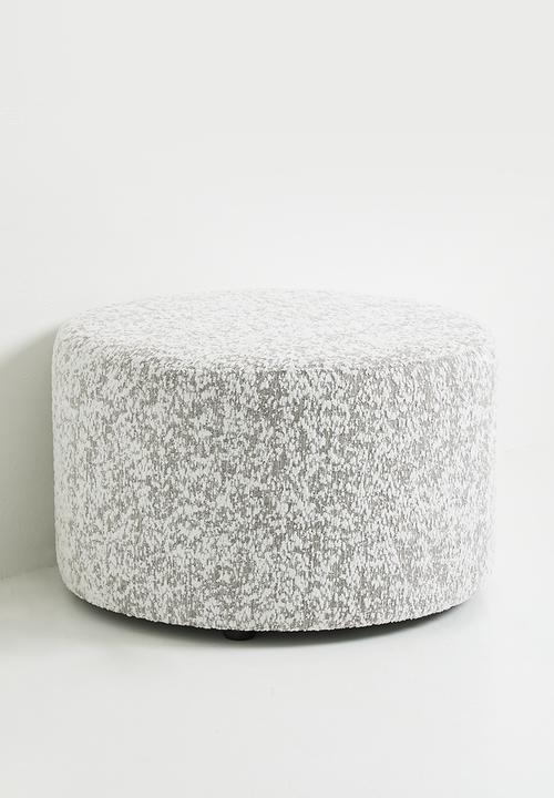 Sixth Floor - Titan large ottoman - grey