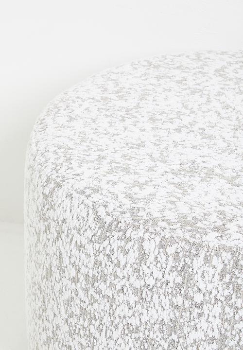 Sixth Floor - Titan large ottoman - grey