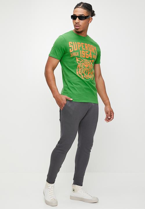Superdry. - Track & Field Ath Graphic Tee - Oregon Green