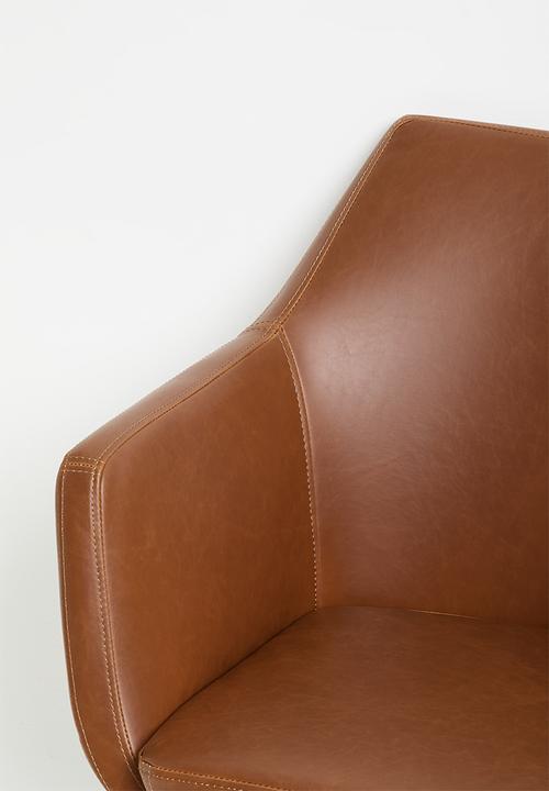 Sixth Floor - Nora desk chair - vintage brandy