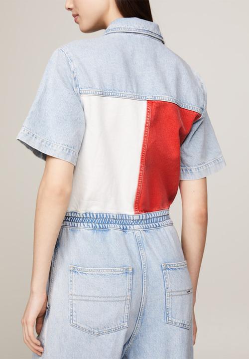 Tommy Hilfiger - Boiler Suit Flag - denim light