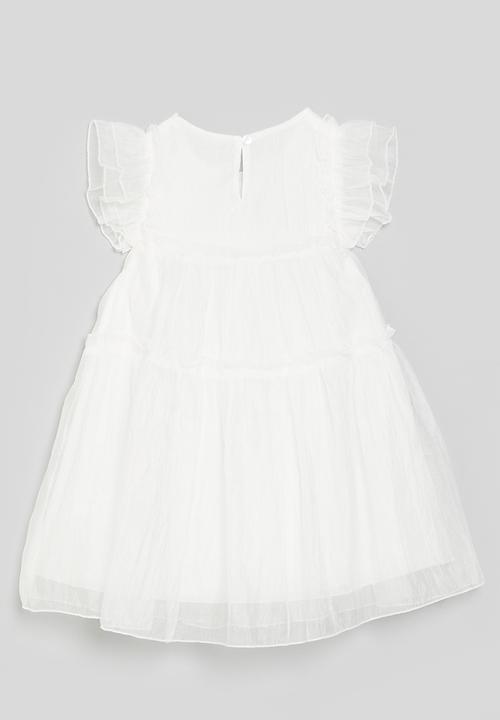 Pop Candy - Frilled sleeve dress - white