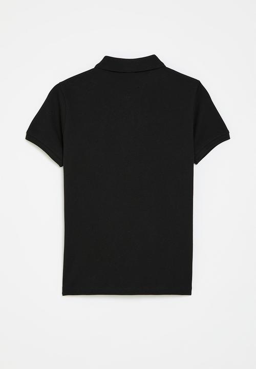 POLO - Girls nina short sleeve golfer - black