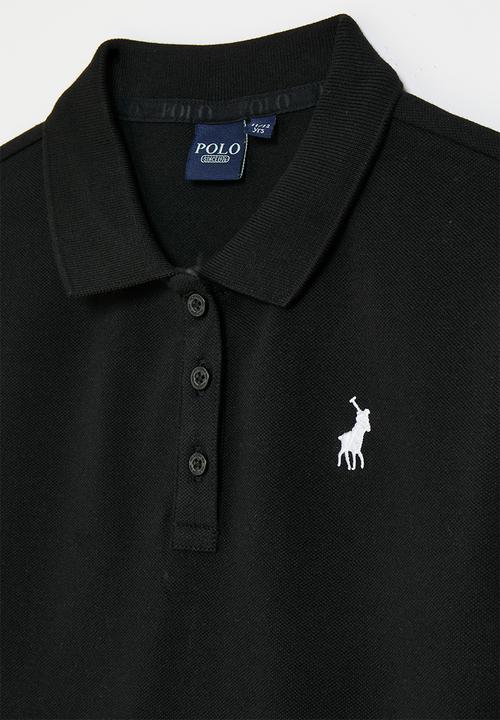 POLO - Girls nina short sleeve golfer - black