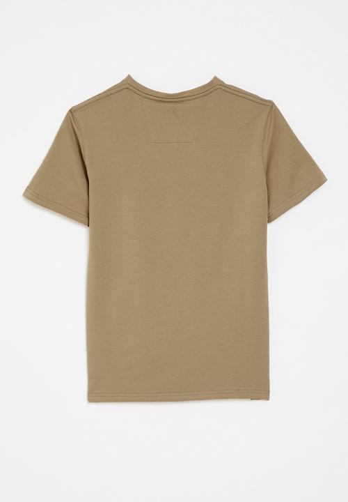 SOVIET - Boys v-neck fashion tee - new khaki